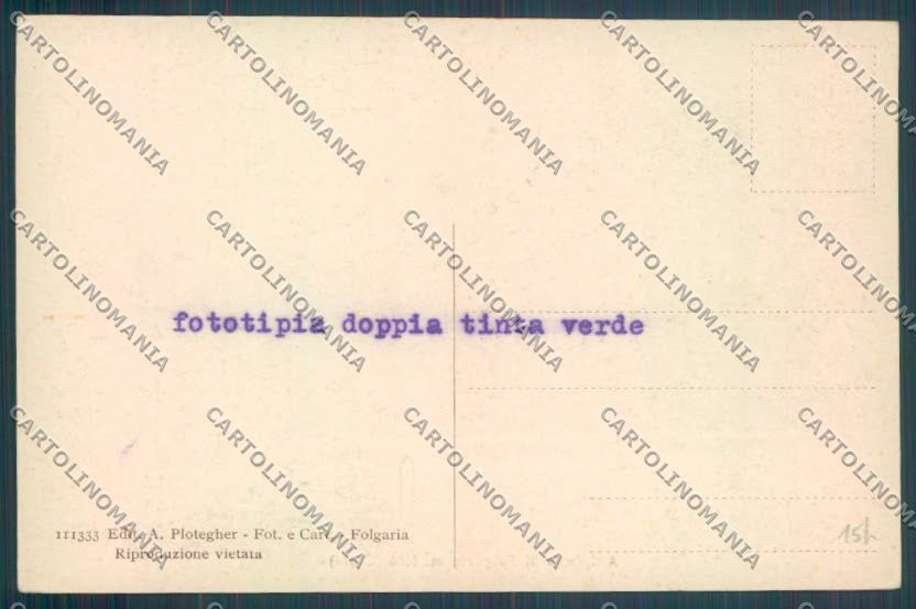 Trento Folgaria cartolina ZB1052 – retro