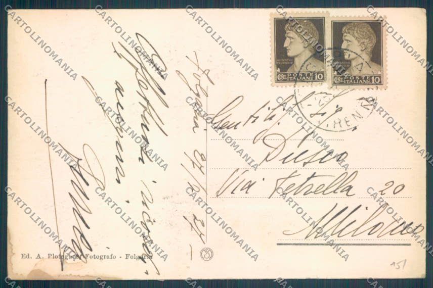 Trento Folgaria cartolina ZB1053 – retro
