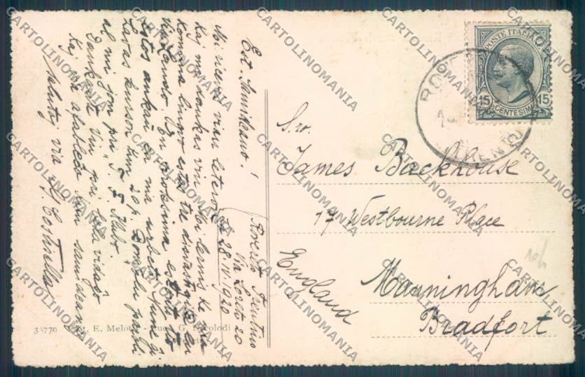 Trento Rovereto cartolina ZB1071 – retro