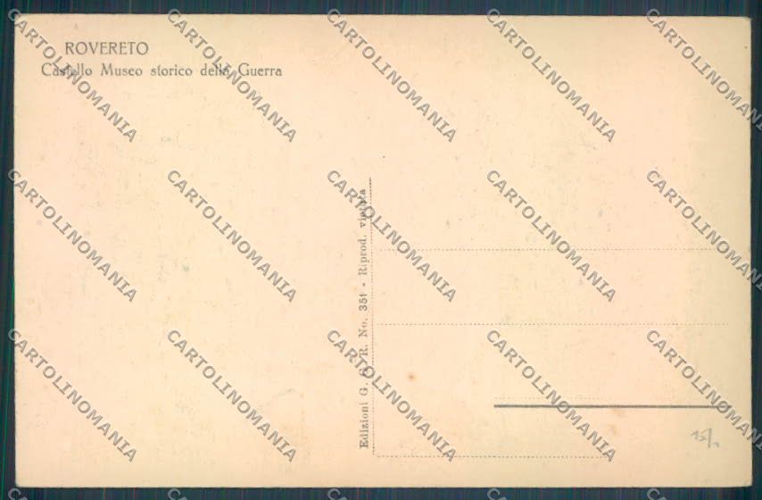 Trento Rovereto cartolina ZB1093 – retro