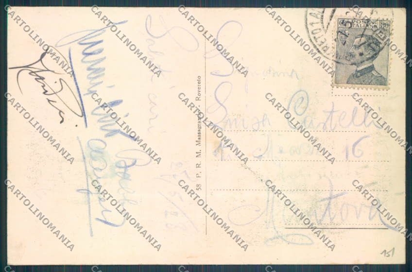 Trento Rovereto cartolina ZB1096 – retro
