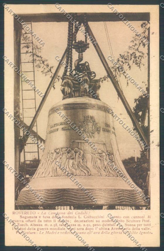 Trento Rovereto Campana cartolina ZB1115 – fronte