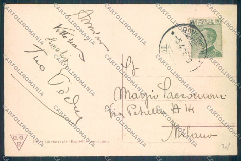 Trento Rovereto cartolina ZB1141 – retro