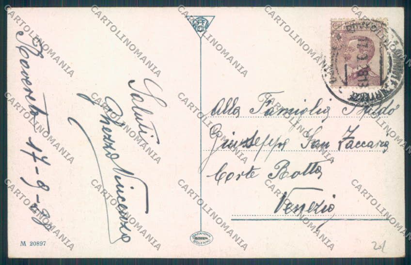 Trento Rovereto cartolina ZB1143 – retro