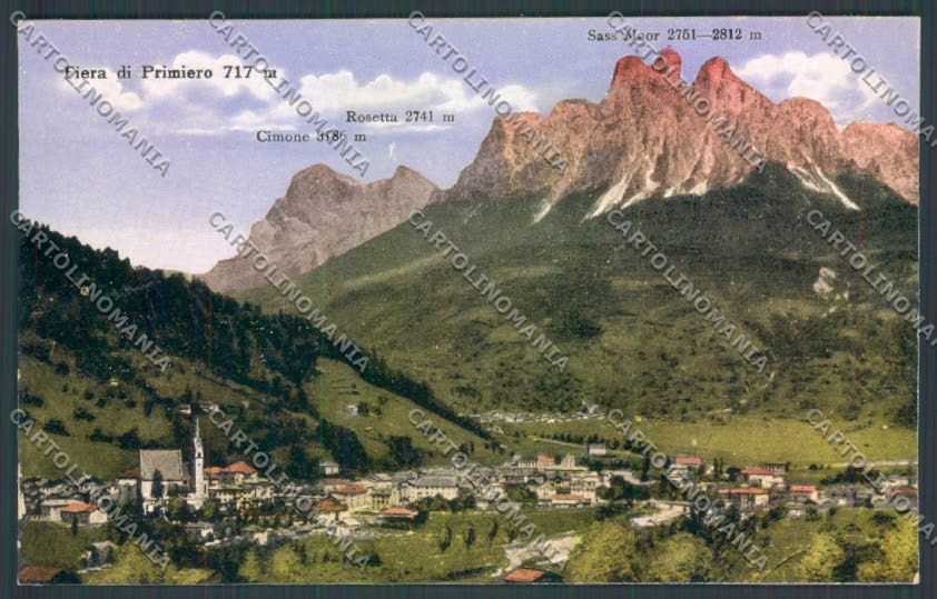 Trento Fiera di Primiero cartolina ZB1159 – fronte