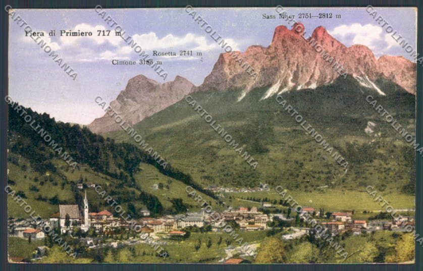Trento Fiera di Primiero cartolina ZB1160 – fronte
