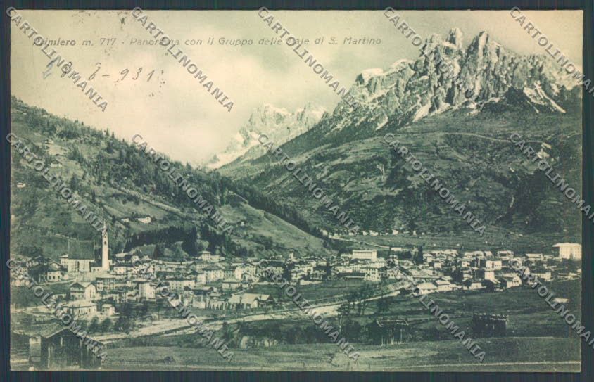 Trento Fiera di Primiero cartolina ZB1163 – fronte