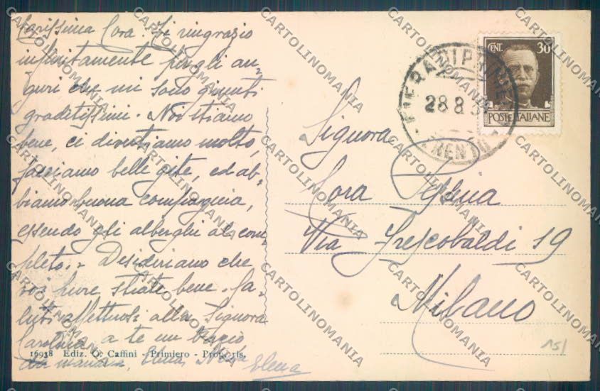 Trento Fiera di Primiero cartolina ZB1163 – retro