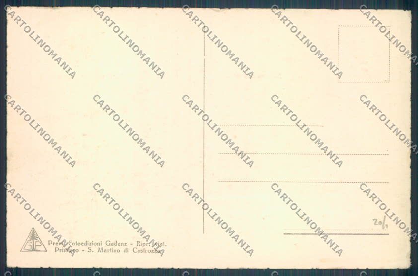 Trento Fiera di Primiero cartolina ZB1166 – retro