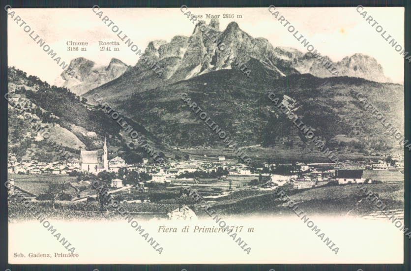 Trento Fiera di Primiero cartolina ZB1169 – fronte