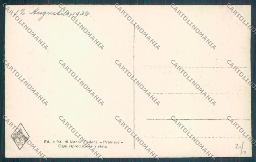 Trento Fiera di Primiero Foto cartolina ZB1170 – retro