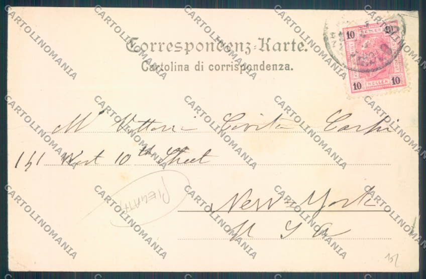 Trento Roncegno Terme PIEGATA cartolina ZB1177 – retro
