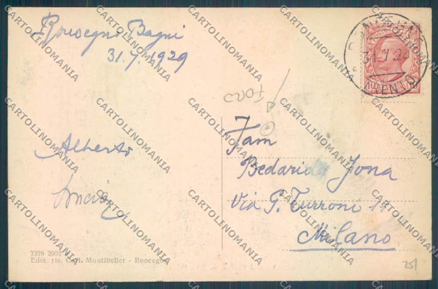 Trento Roncegno Terme FORO cartolina ZB1187 – retro