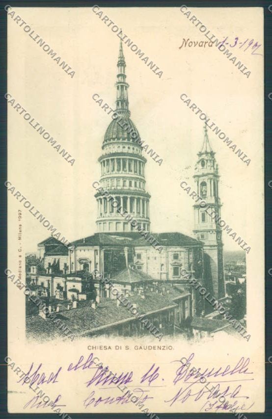 Novara Città PIEGA cartolina ZB1213 – fronte