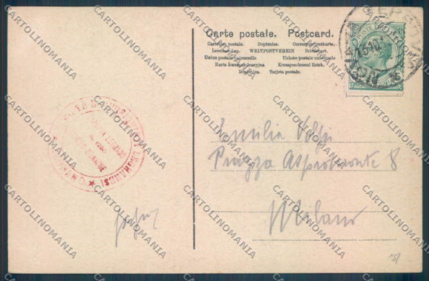 Novara Città cartolina ZB1254 – retro