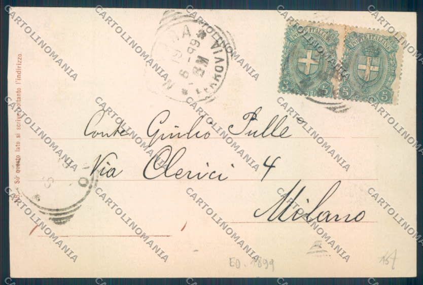 Novara Città 1899 cartolina ZB1265 – retro