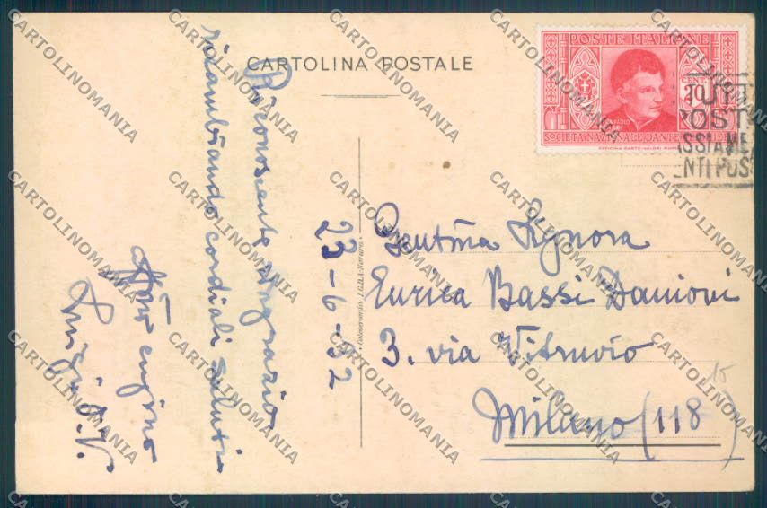 Novara Città cartolina ZB1269 – retro
