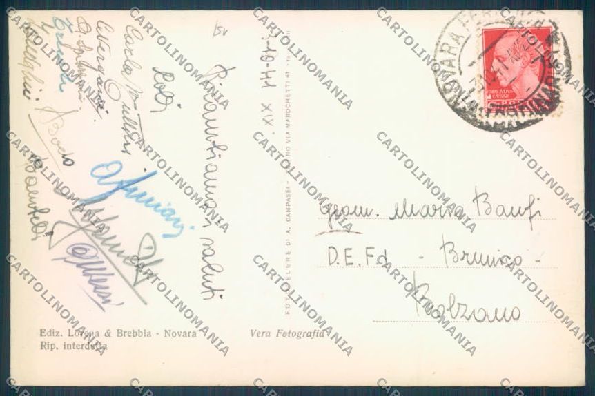 Novara Città Foto cartolina ZB1271 – retro
