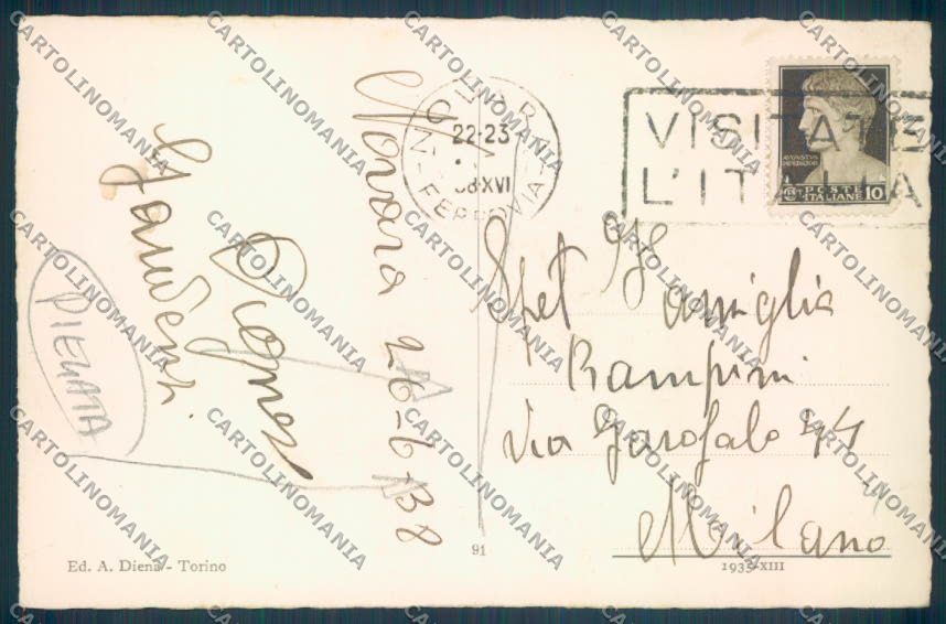 Novara Città Stazione PIEGATA cartolina ZB1278 – retro