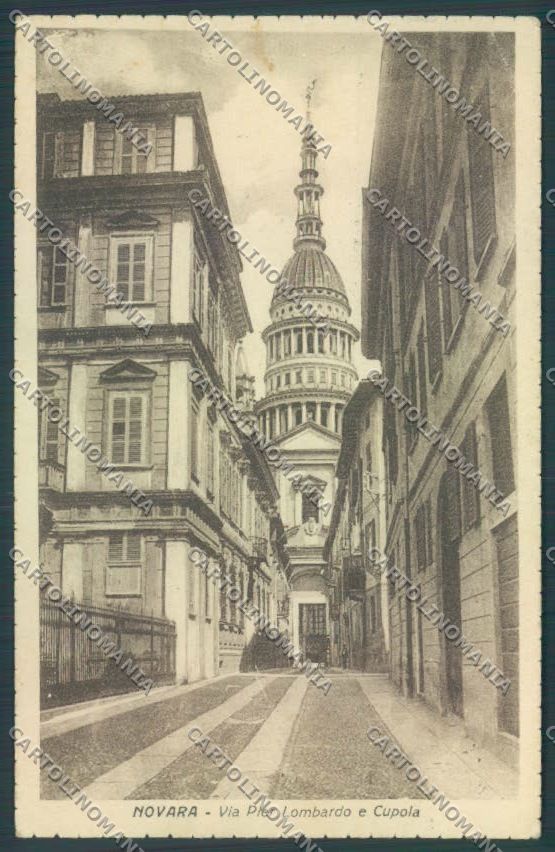 Novara Città PIEGHINE cartolina ZB1281 – fronte