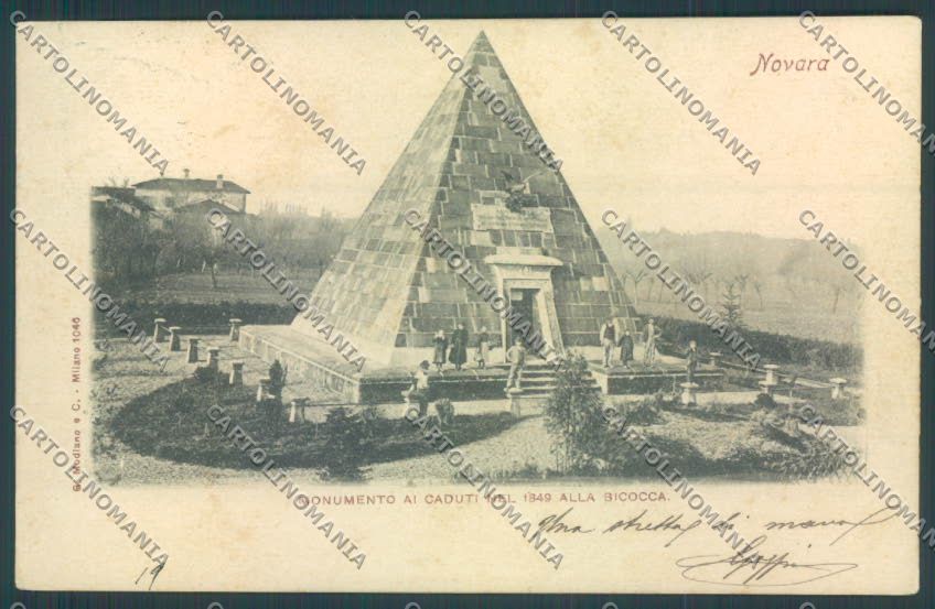 Novara Città 1899 cartolina ZB1293 – fronte