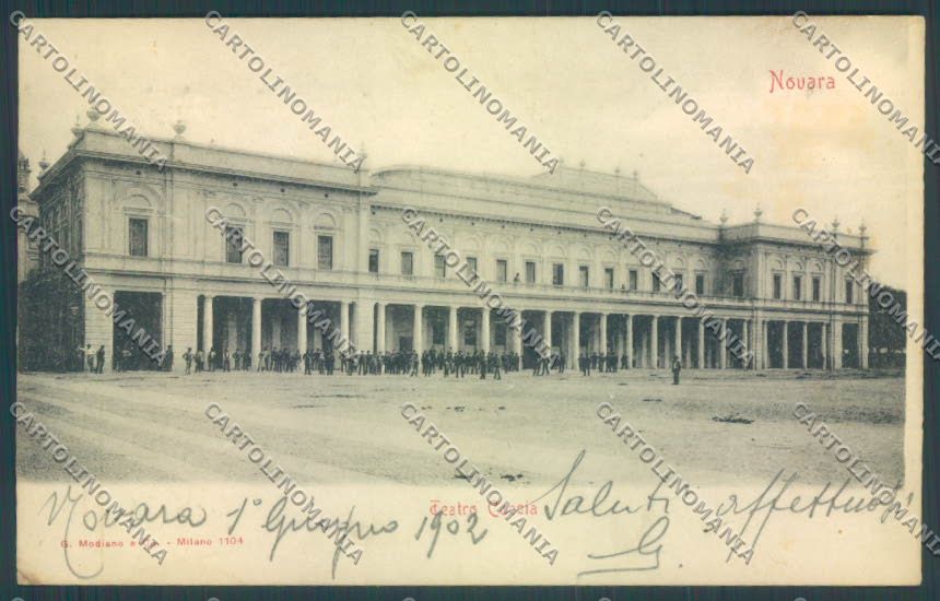 Novara Città cartolina ZB1295 – fronte