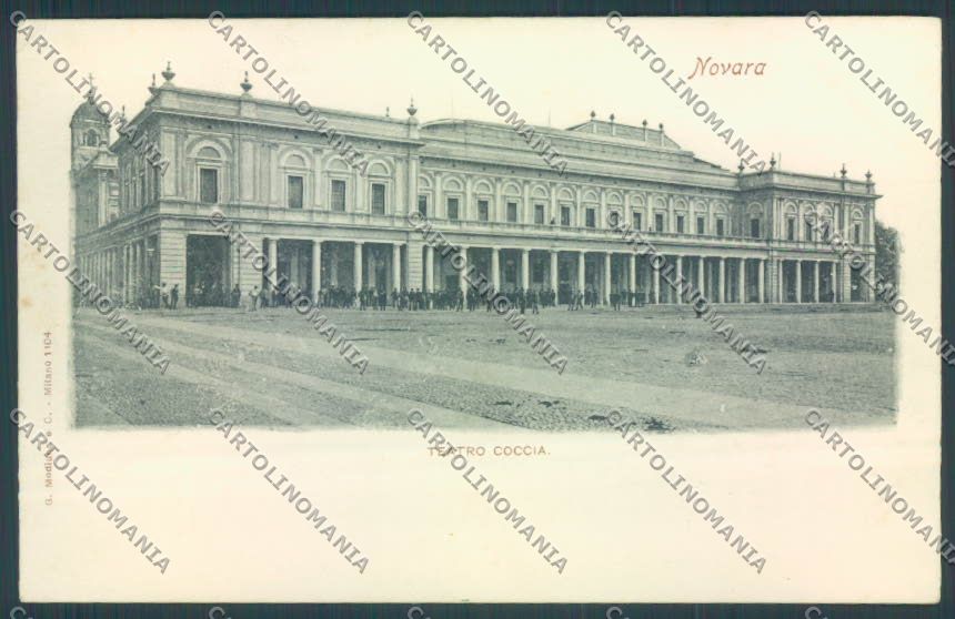 Novara Città Teatro PIEGA cartolina ZB1296 – fronte