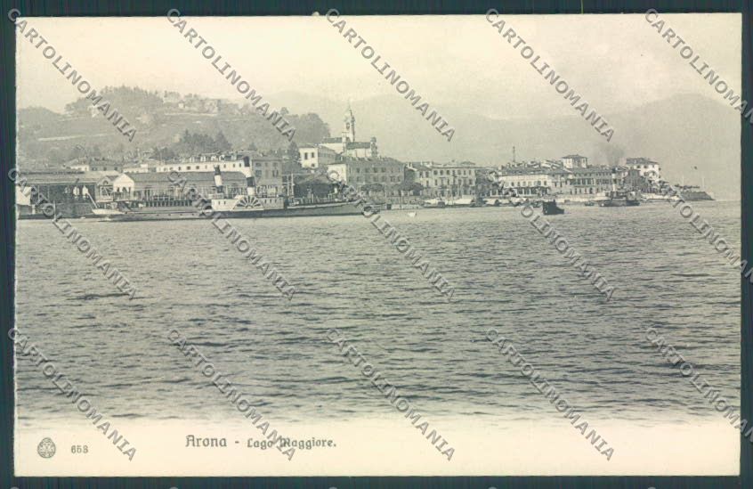 Novara Arona Battello cartolina ZB1305 – fronte