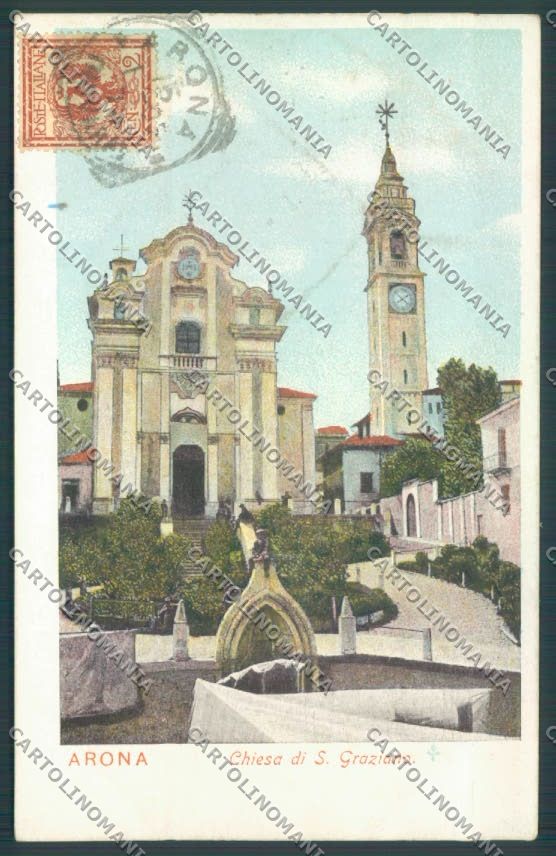 Novara Arona cartolina ZB1306 – fronte