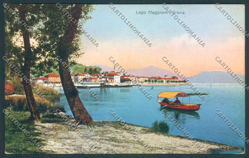 Novara Arona Barca cartolina ZB1314 – fronte