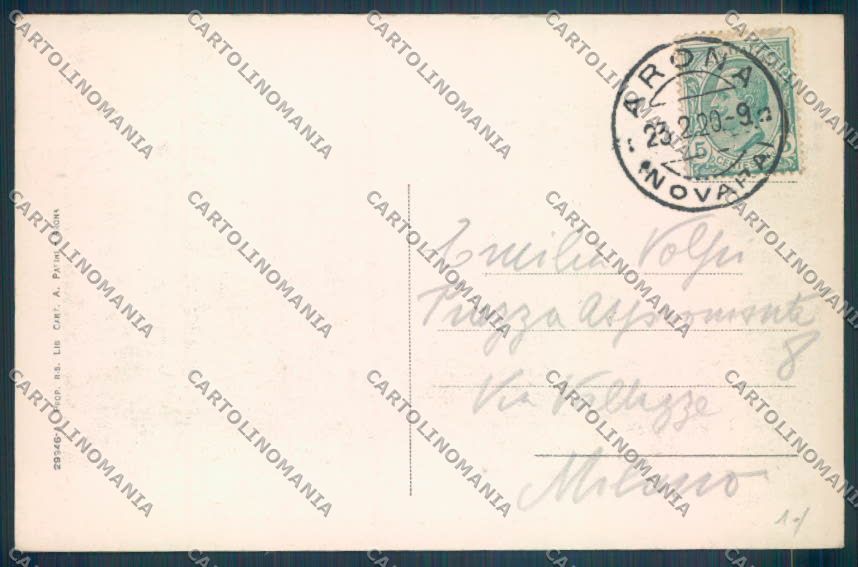 Novara Arona cartolina ZB1319 – retro