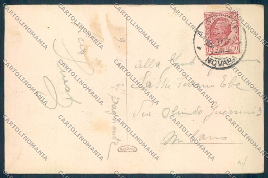 Novara Arona cartolina ZB1322 – retro