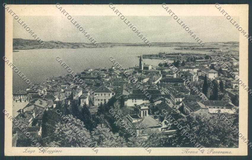 Novara Arona cartolina ZB1324 – fronte