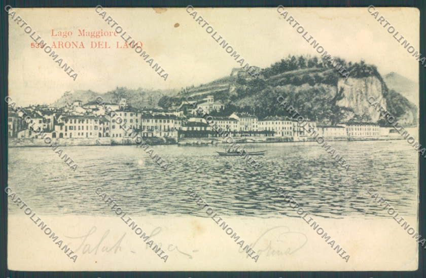 Novara Arona cartolina ZB1335 – fronte