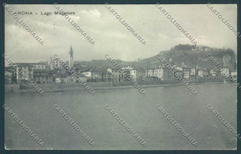 Novara Arona Barca PIEGHINA cartolina ZB1337 – fronte