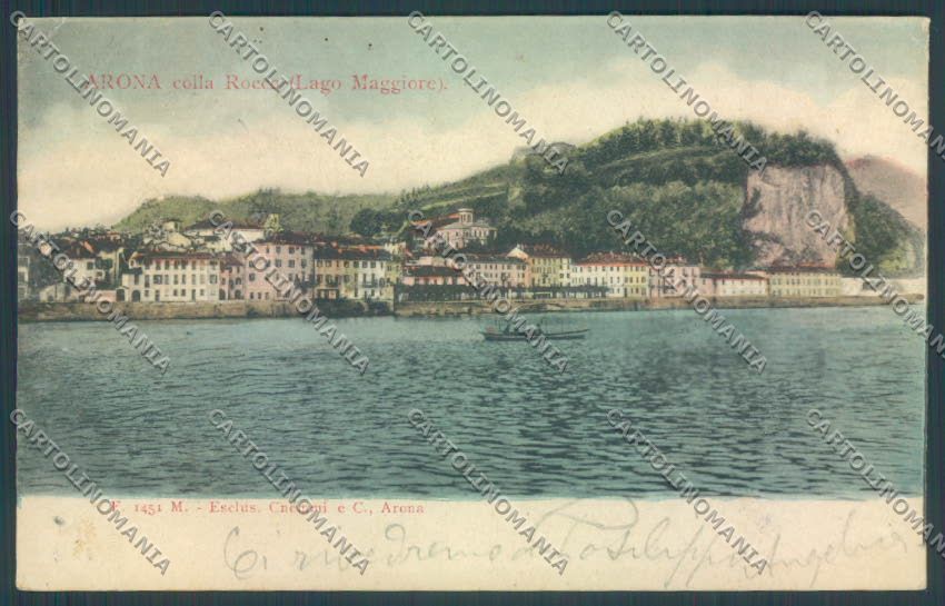 Novara Arona cartolina ZB1340 – fronte