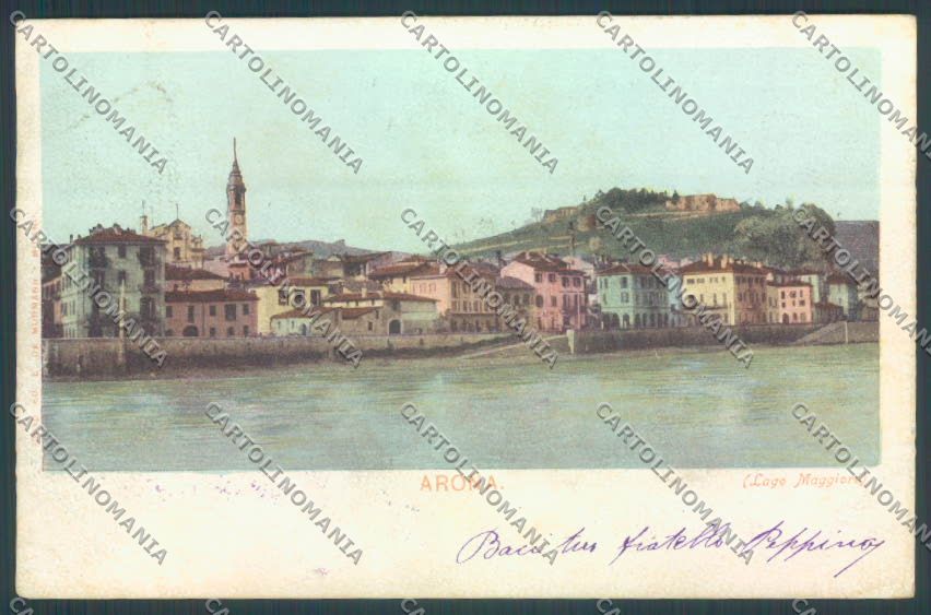 Novara Arona cartolina ZB1341 – fronte