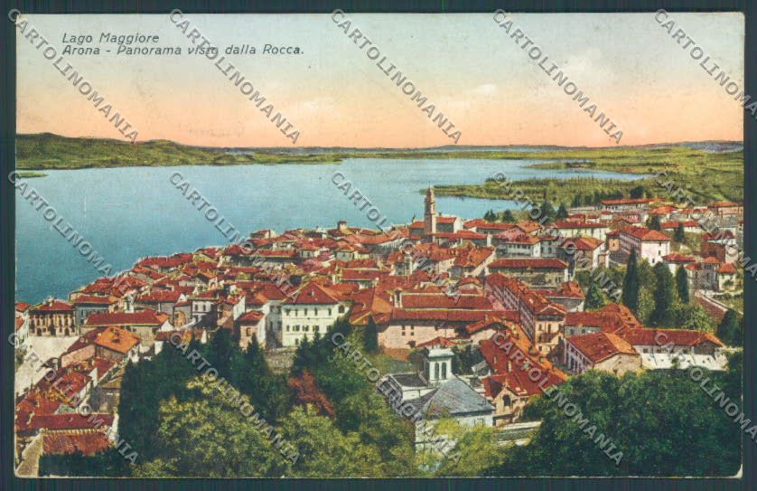 Novara Arona cartolina ZB1343 – fronte