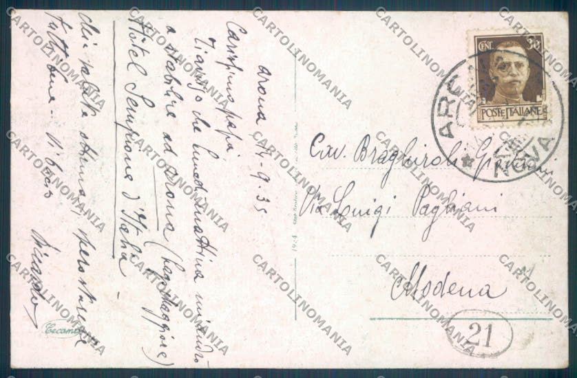 Novara Arona cartolina ZB1343 – retro