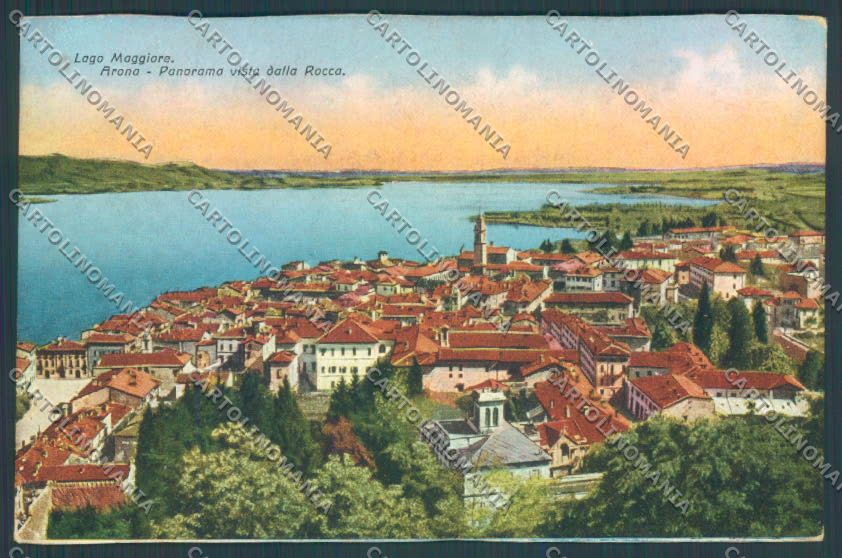 Novara Arona cartolina ZB1347 – fronte