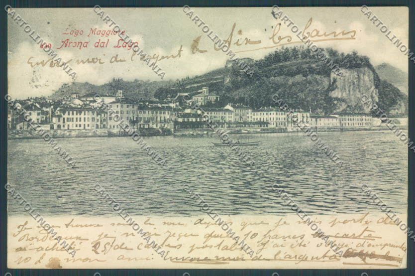 Novara Arona PIEGA cartolina ZB1348 – fronte