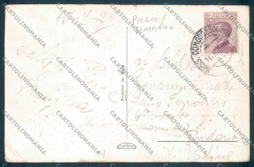 Novara Arona Barca PIEGHE STRAPPINO cartolina ZB1349 – retro