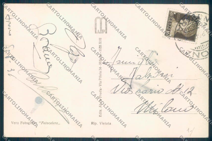 Novara Arona Foto cartolina ZB1351 – retro