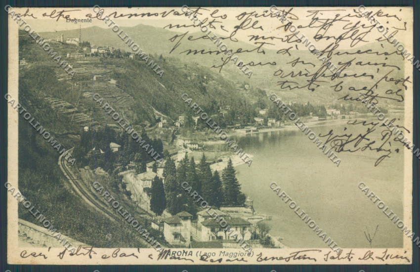 Novara Arona cartolina ZB1354 – fronte