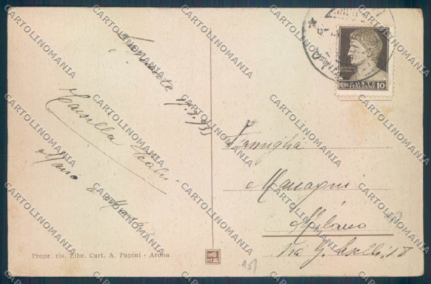 Novara Arona cartolina ZB1355 – retro