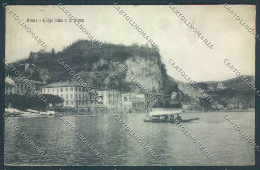 Novara Arona Barca cartolina ZB1363 – fronte