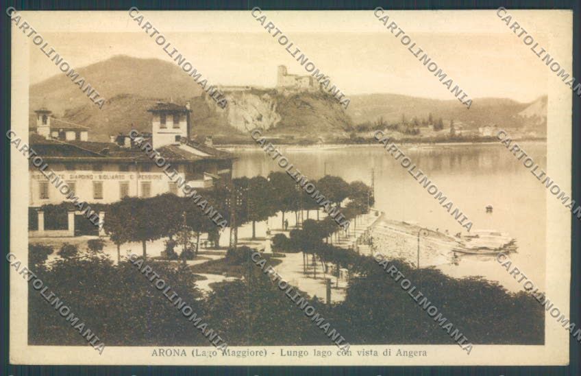 Novara Arona cartolina ZB1365 – fronte