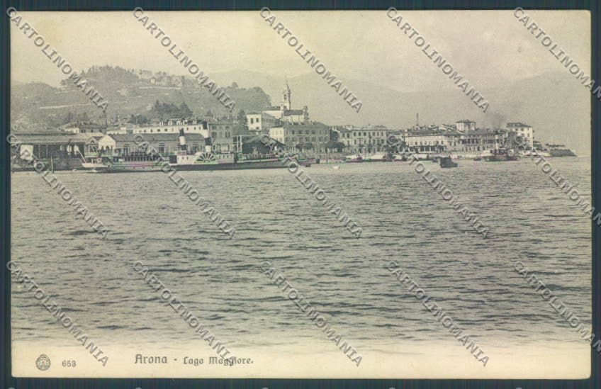 Novara Arona Battello cartolina ZB1369 – fronte