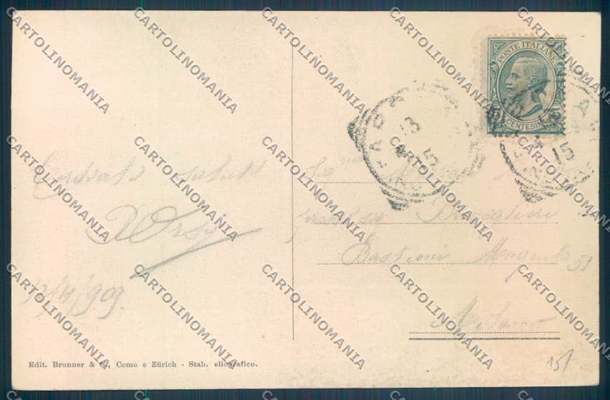 Novara Arona Battello cartolina ZB1369 – retro