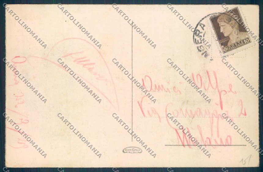 Novara Arona Barca cartolina ZB1373 – retro